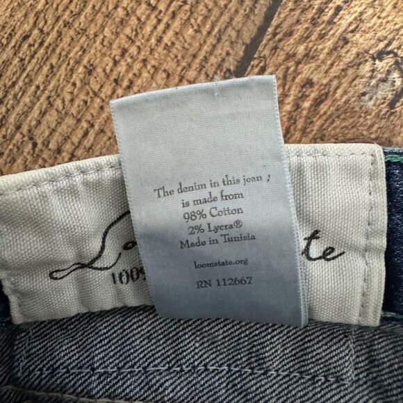 LOOMSTATE REVOLVE DISTRESSED JEANS 100% ORGANIC COTTON WOMEN'S SIZE 30 - Picture 14 of 16